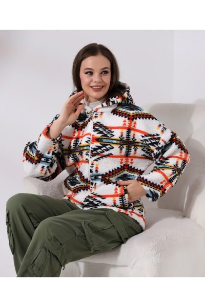 Kadın Kilim Desenli Suni...