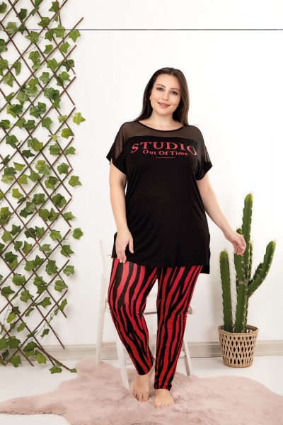 Büyük Beden Kadın Zebra...