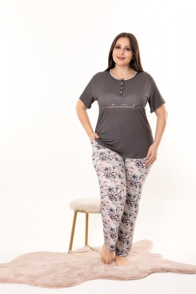 Büyük Beden Kadın Düğme...