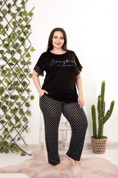 Büyük Beden Kadın Puantiye...