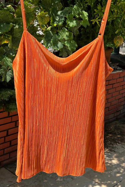 Büyük Beden Piliseli Saten...